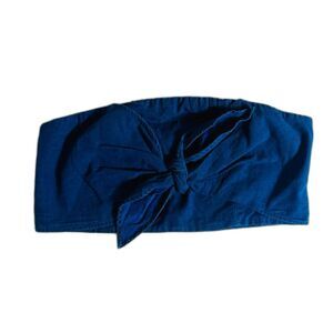 NWT American Eagle Denim Bandeau Top Knotted Large